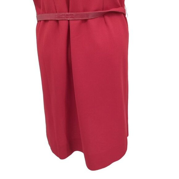 Vintage Handmade Zip Front Belted Embroidered Short Sleeve Mod Dress Size XL? - Picture 11 of 12